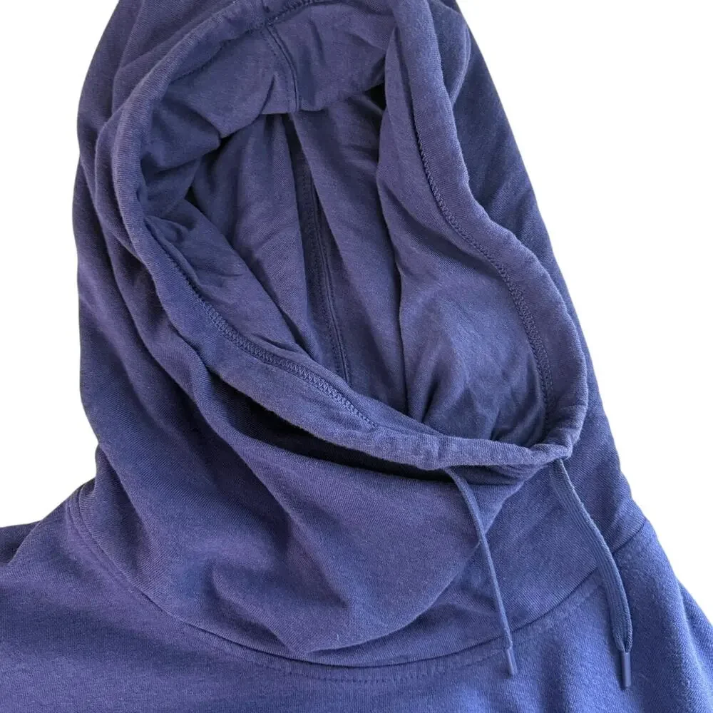 Nike Purple Hoodie Sweatshirt Cowl Neck Camo Swoosh Women’s Small